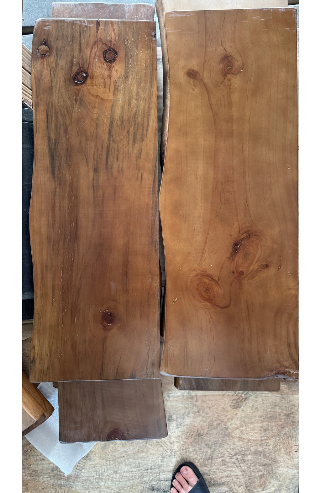 Floating Shelf Live Edge, Solid Hardwood Rustic Wall Shelf – 4 Sizes