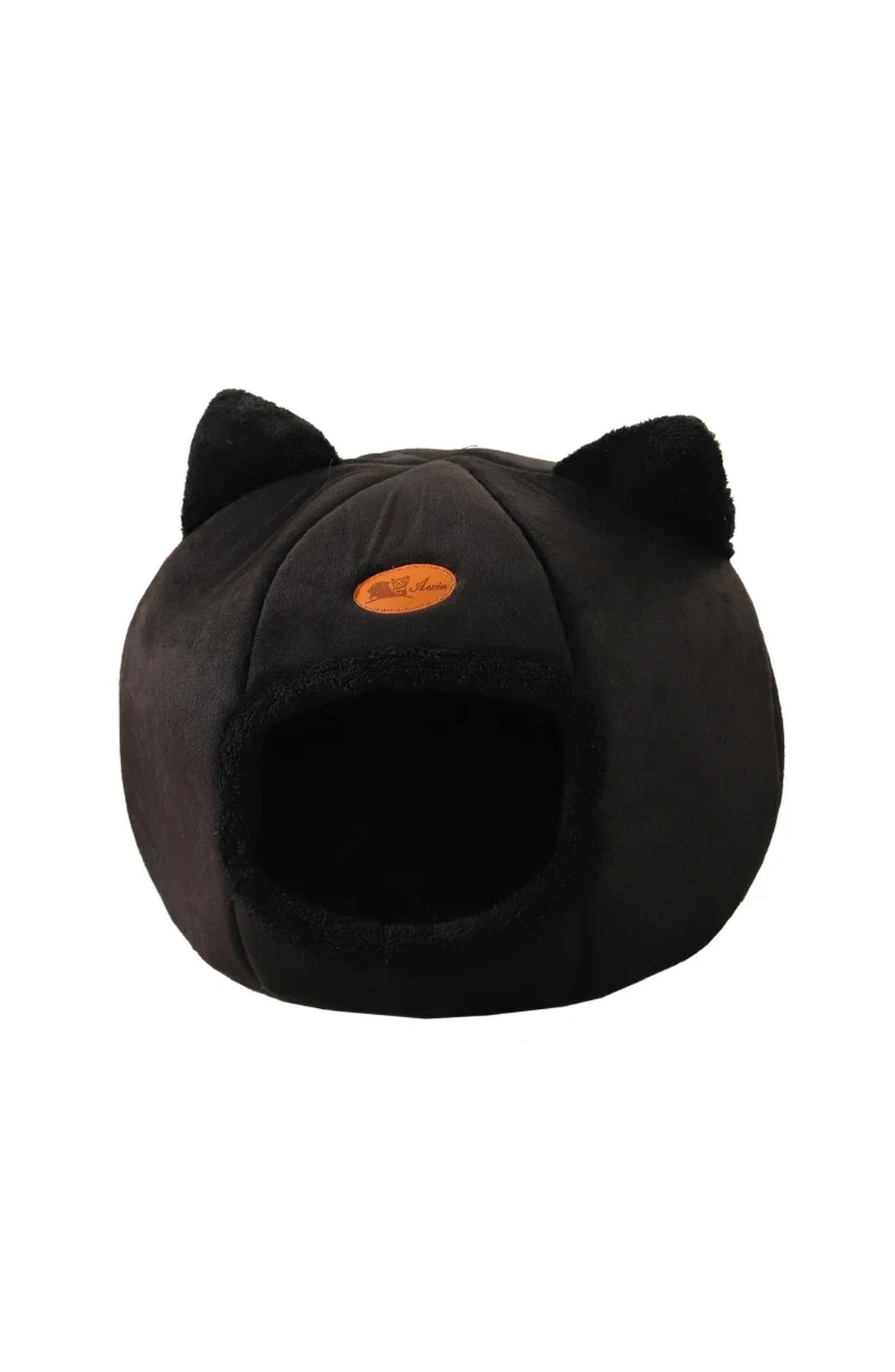 Cat Cave Bed - Plush Hooded Nest with Removable Cushion
