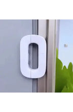 Refrigerator Lock, Adhesive Child Safety Latch for Fridge and Cabinets