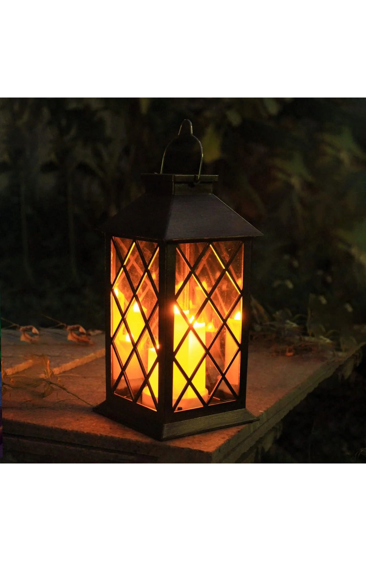 All-Weather Hanging Garden Lantern - Solar, Auto Sensor