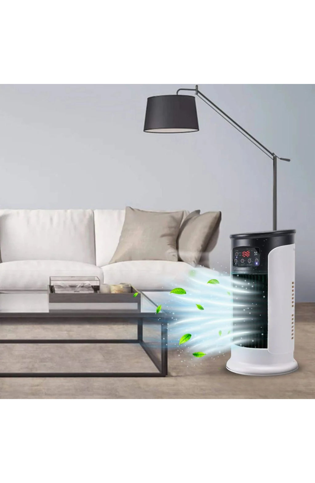 Portable Evaporative Air Cooler - Windowless, Stand-Up