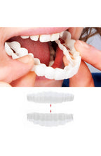 Cosmetic Teeth Cover, Upper and Lower Smile Veneer Set for Photos