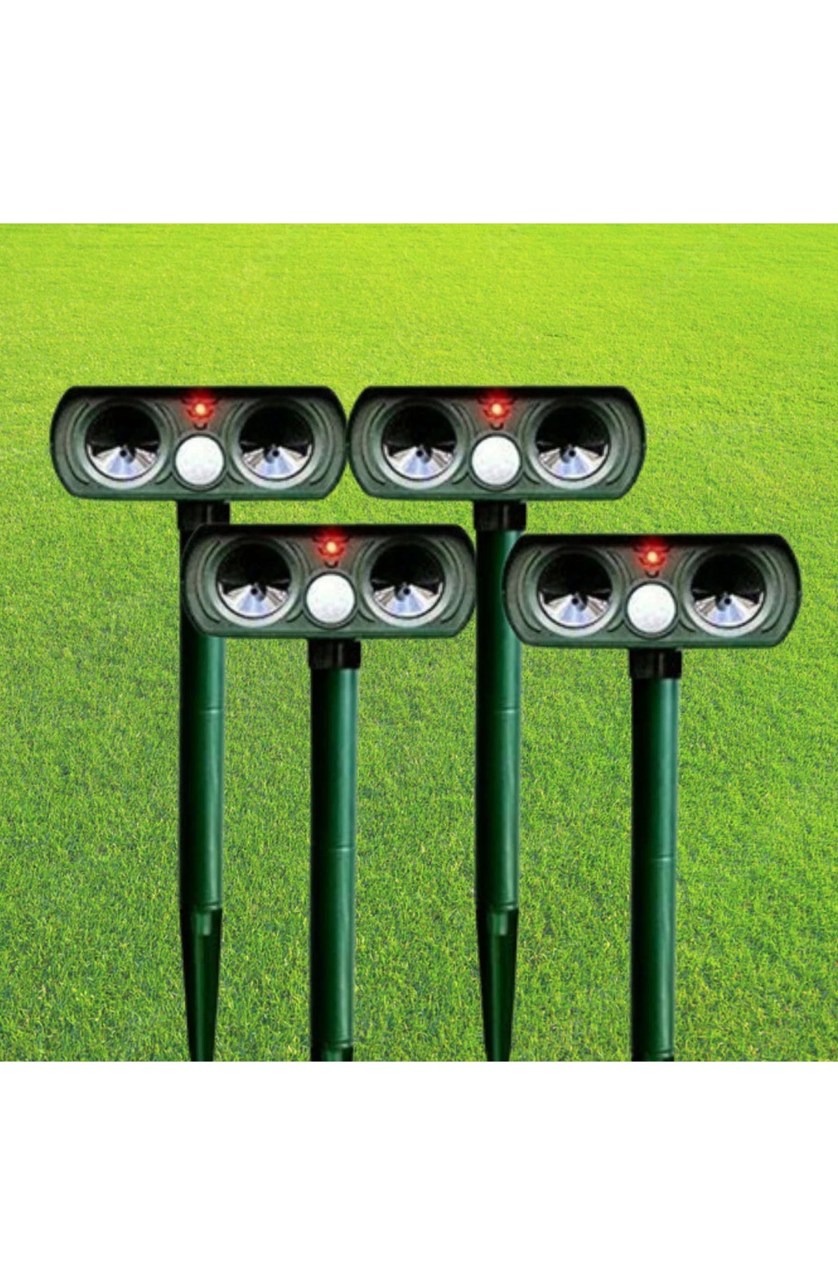 Solar Motion-Activated Animal Deterrent - Infrared Sensor