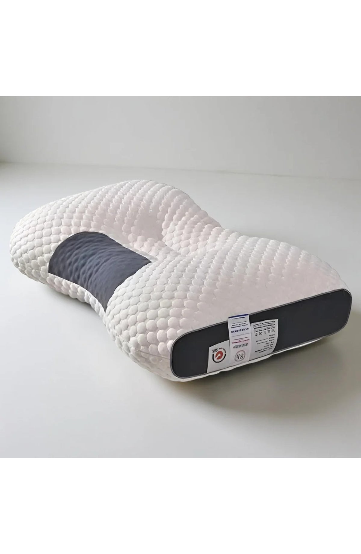 Cervical Pillow for Neck Support, Contoured Ergonomic Shape – 4 Heights