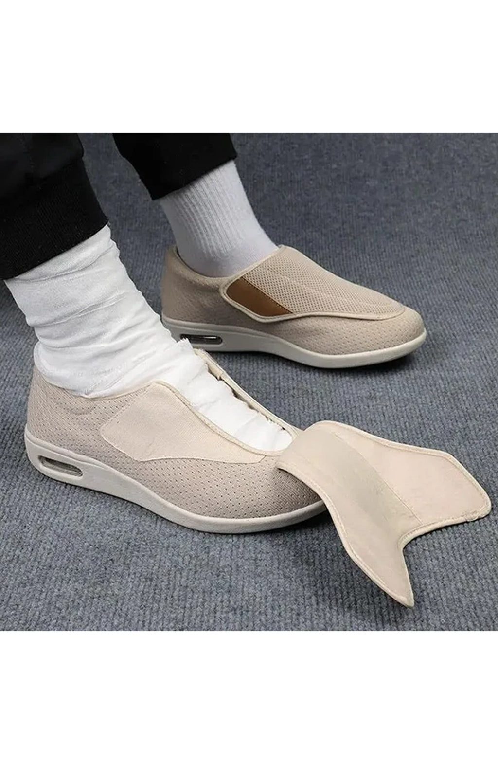 Extra Wide Fit Shoes, Zero Drop Sole, Adjustable Closure – 2 Colors