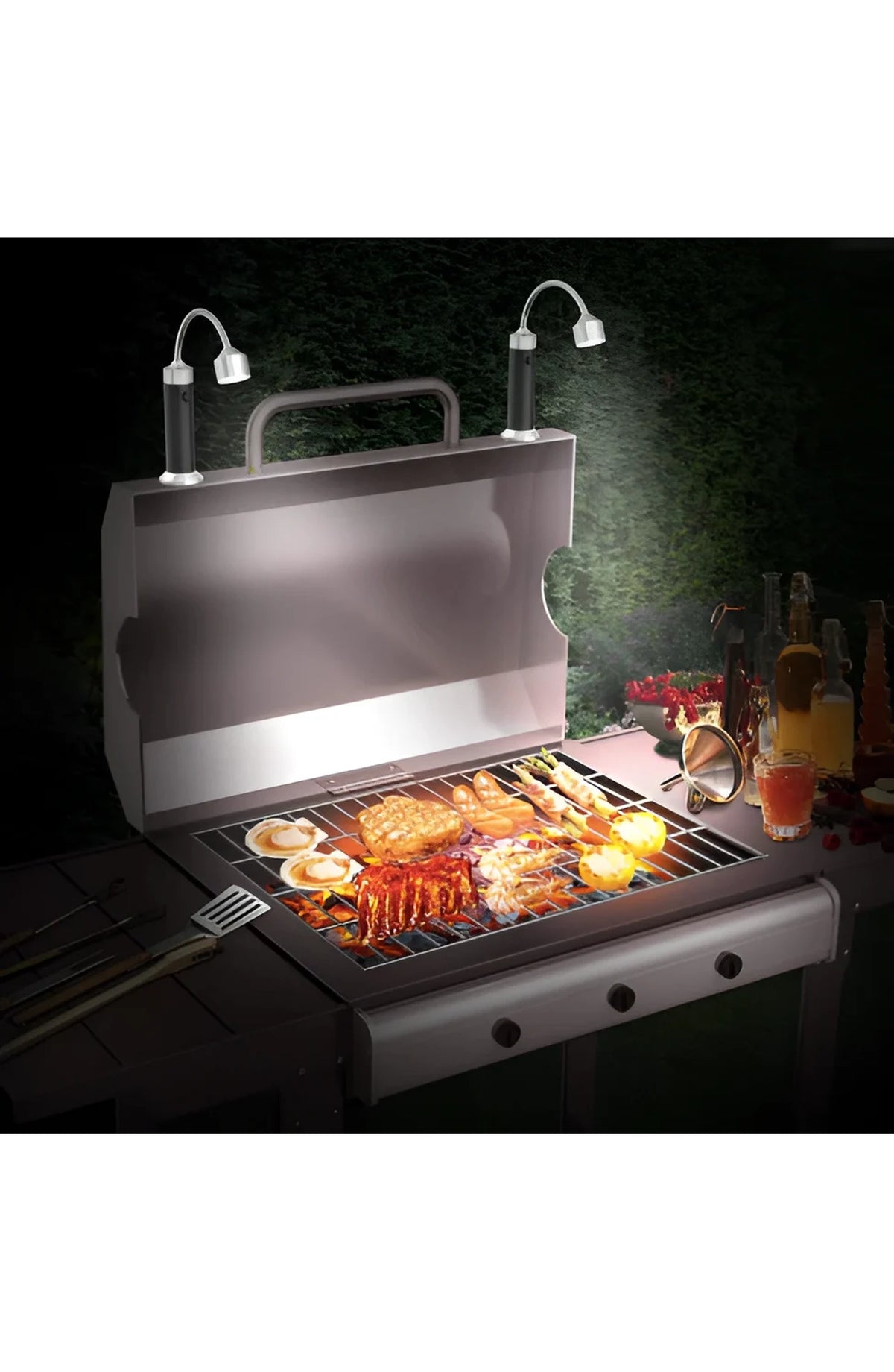 Magnetic BBQ Grill Light - 360 Degree Gooseneck LED Lamp