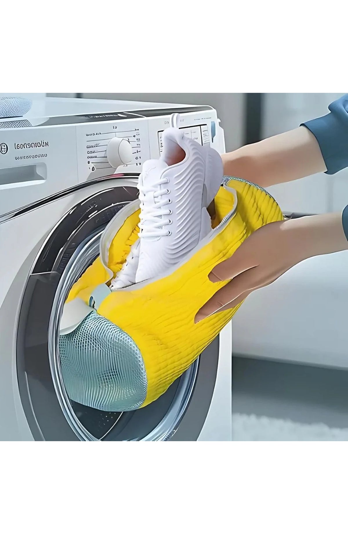 Shoe Washing Mesh Bag - Machine-Washable Sneaker Protector