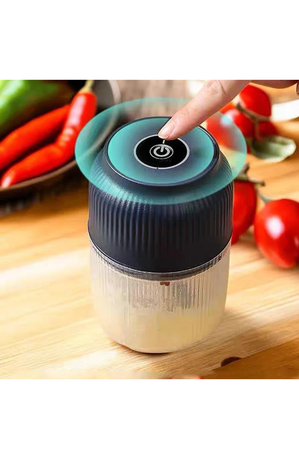 Mini Electric Food Chopper 300ml - USB Rechargeable