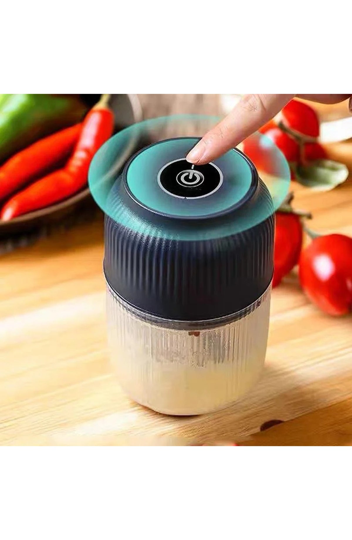 Mini Electric Food Chopper 300ml - USB Rechargeable