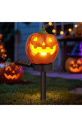 Pumpkin Decor Pathway Lights - Solar Jack-o-Lantern Stakes