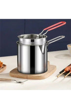 Deep Fryer Pot with Strainer Basket, 304 Stainless Steel – 1200 ml