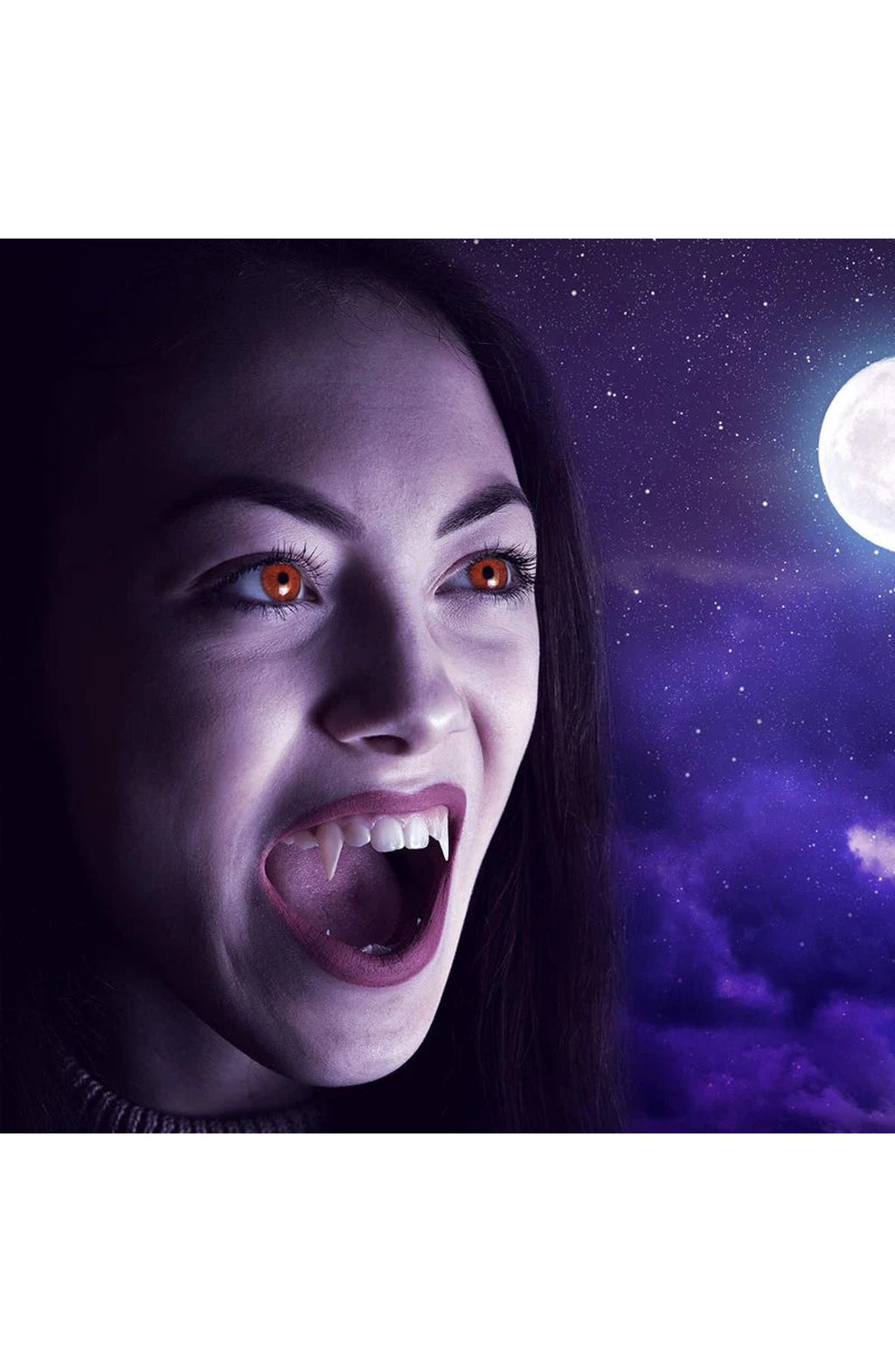 Retractable Vampire Fangs - Reusable Costume Teeth