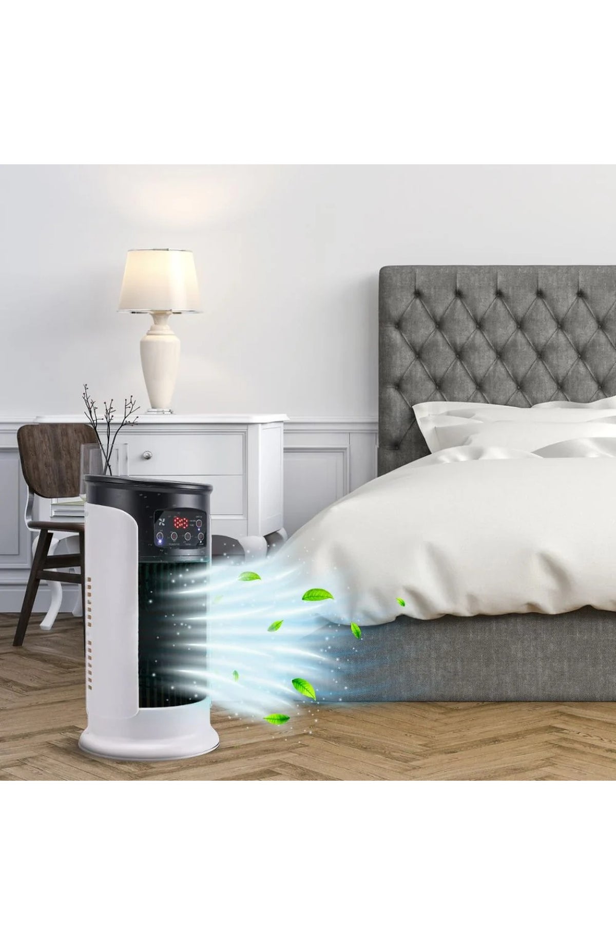 Portable Evaporative Air Cooler - Windowless, Stand-Up
