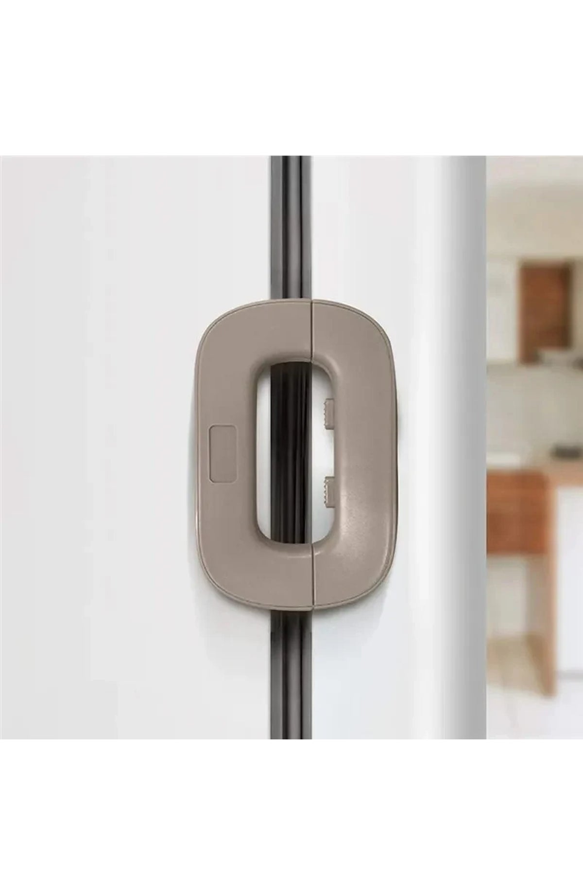 Refrigerator Lock, Adhesive Child Safety Latch for Fridge and Cabinets
