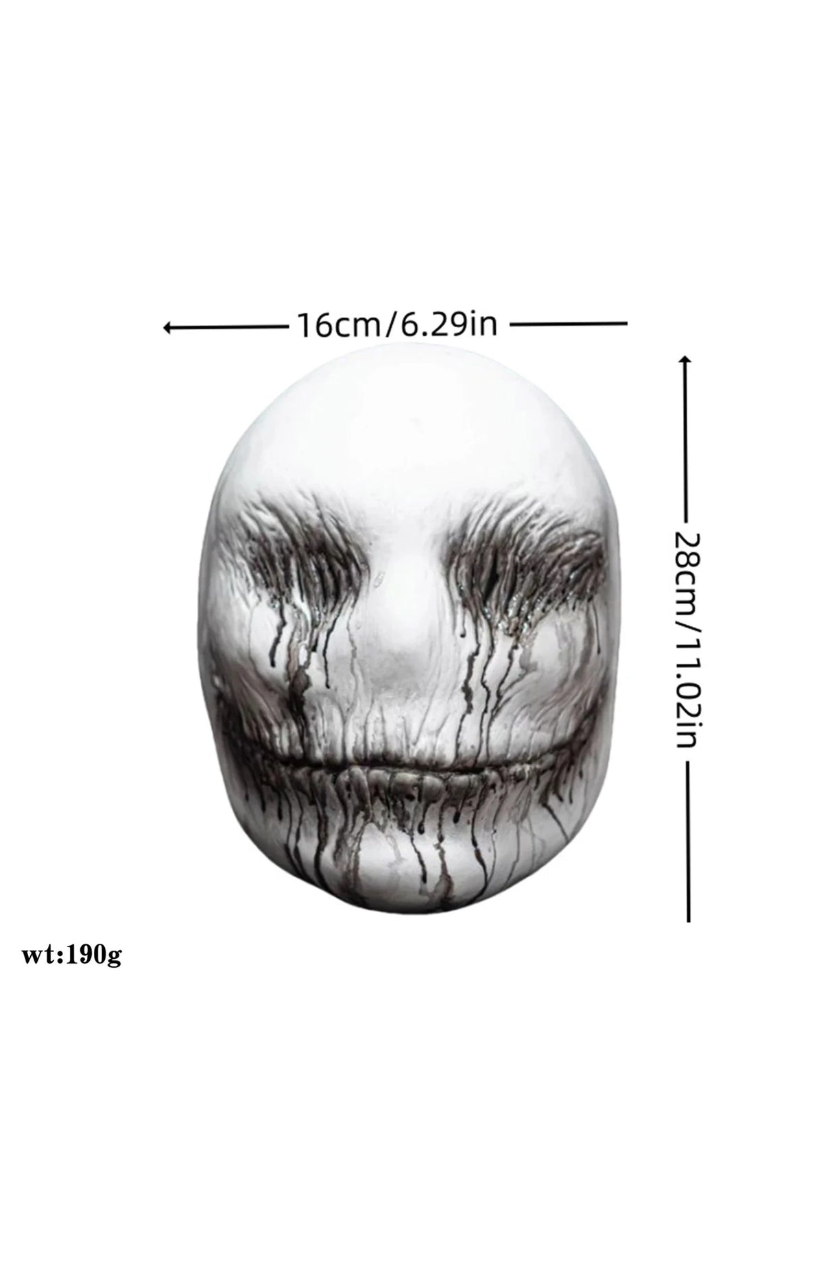 Realistic Skull Mask - Creepy Ghost Costume Headpiece