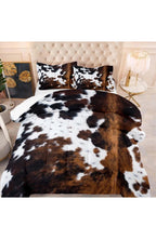 Cowhide Print Duvet Cover Set - Soft Polyester Bedding, 2 & 3 Piece