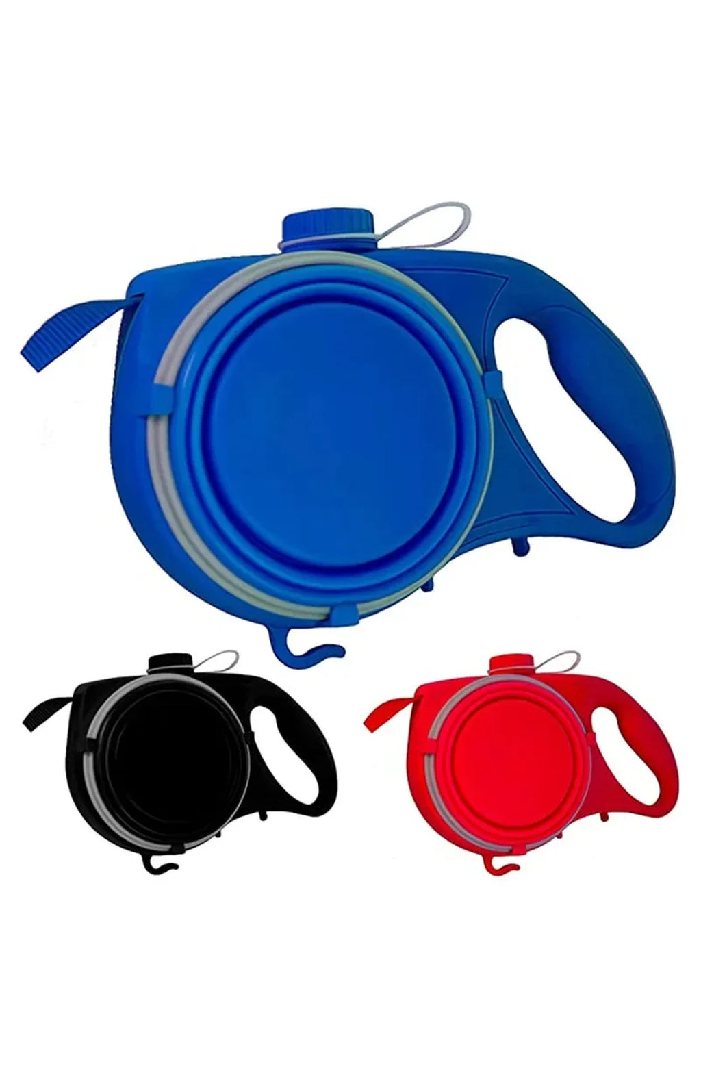 4-in-1 Dog Leash with Water Bottle, Bowl & Bag Dispenser