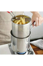 Deep Fryer Pot with Strainer Basket, 304 Stainless Steel – 1200 ml