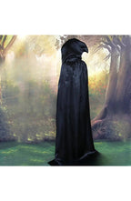 Hooded Horror Costume Robe - Black or Purple, 3 Lengths