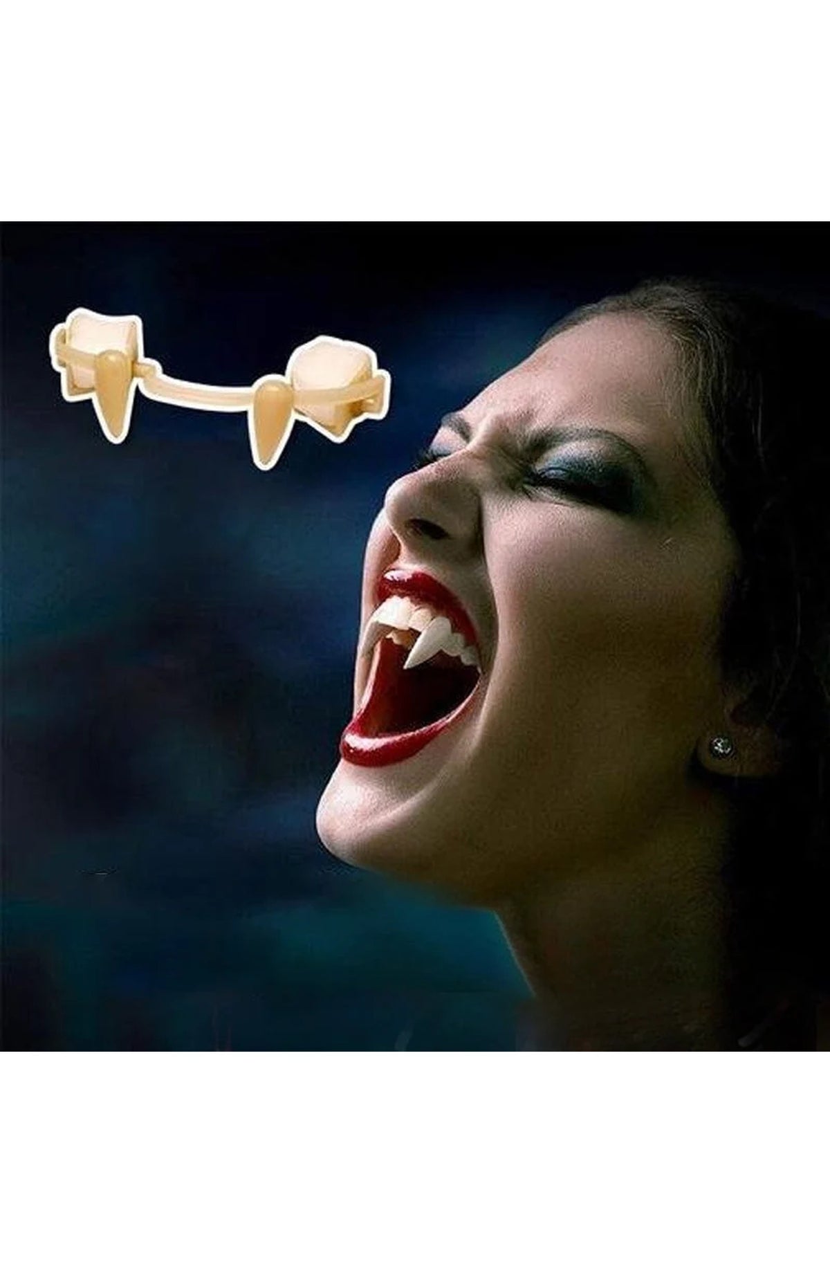 Retractable Vampire Fangs - Reusable Costume Teeth