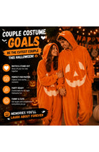 Pumpkin Plush Onesie - Hooded Halloween Jumpsuit