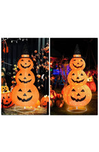 Stacked Pumpkin Decor - Light-Up Outdoor Halloween Set