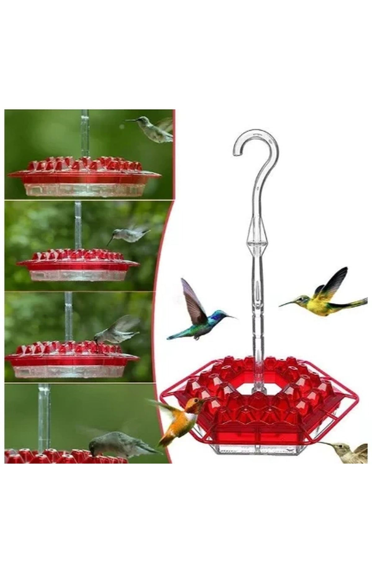 Ant-Proof Hummingbird Feeder - Hanging Perch, Easy Fill