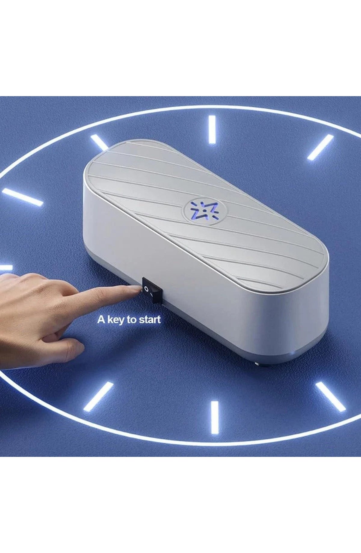 Ultrasonic Jewelry Cleaner, Compact, for Rings, Glasses and Watches