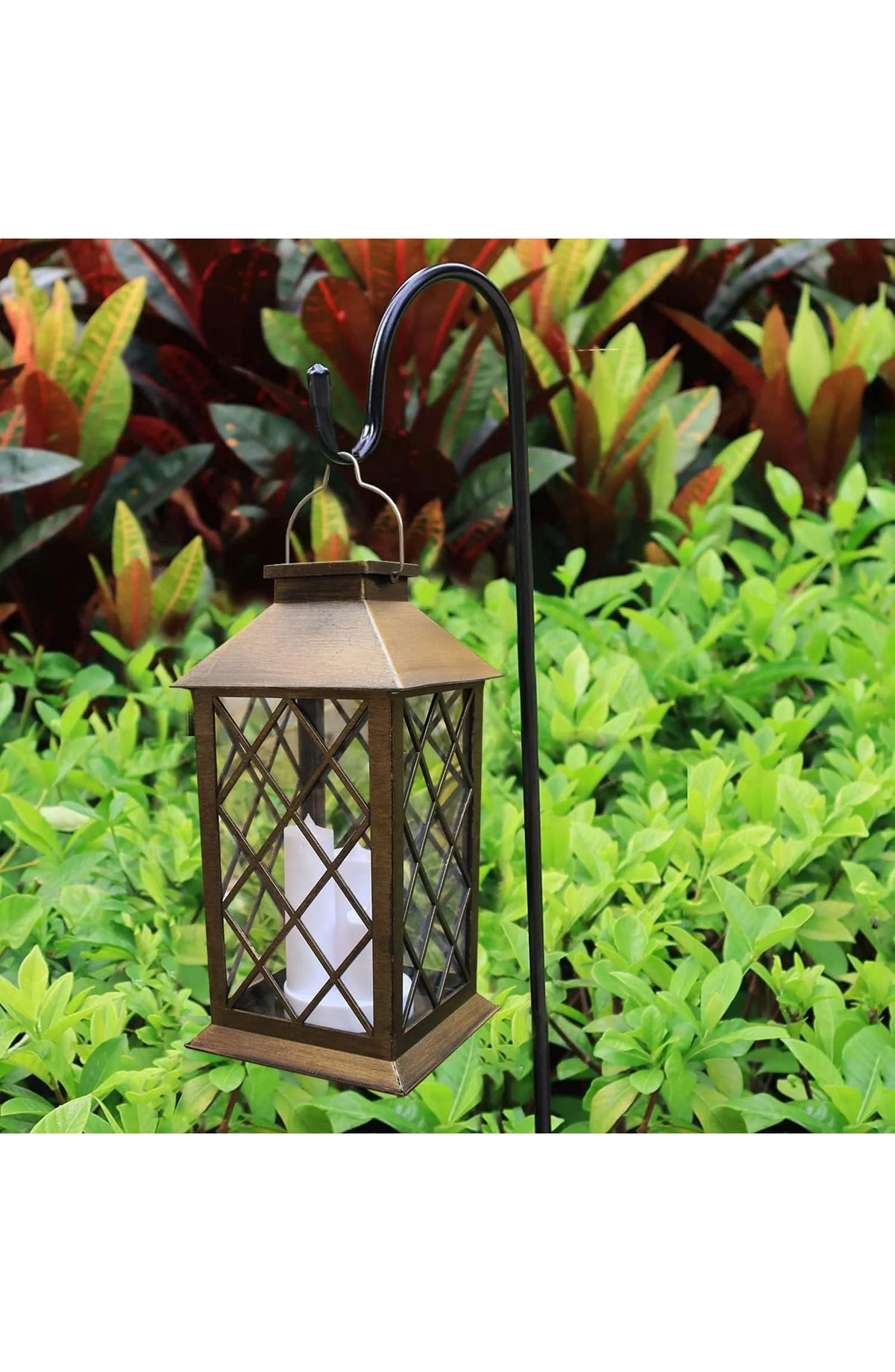 All-Weather Hanging Garden Lantern - Solar, Auto Sensor