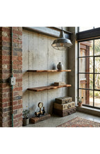 Floating Shelf Live Edge, Solid Hardwood Rustic Wall Shelf – 4 Sizes