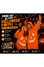 Pumpkin Plush Onesie - Hooded Halloween Jumpsuit