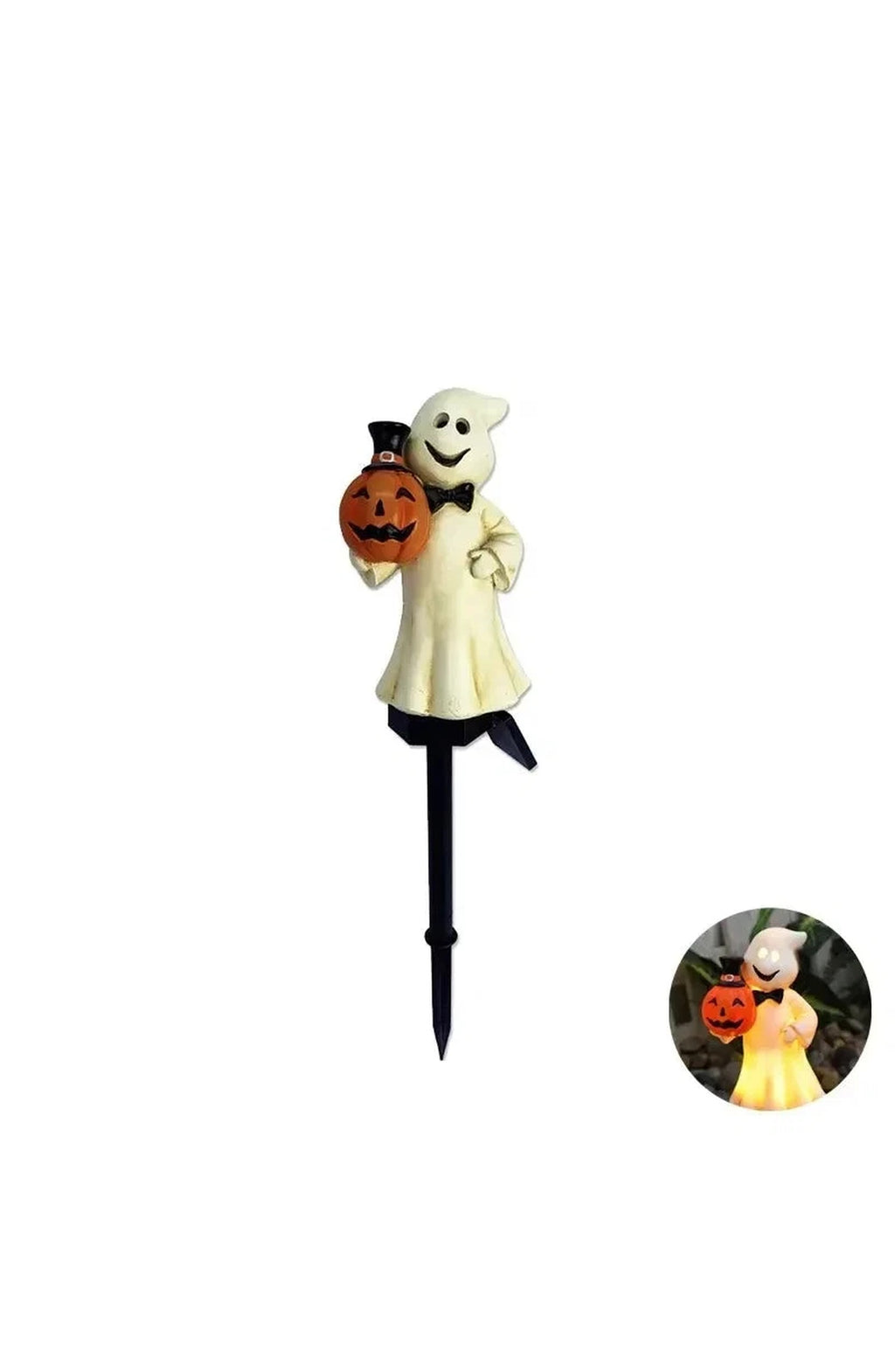 Halloween Solar Garden Stake Lights - Pumpkin or Ghost