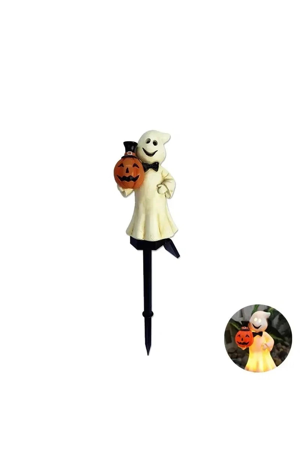 Halloween Solar Garden Stake Lights - Pumpkin or Ghost