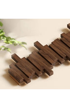 Wall Coat Rack Wooden, Skyline Hooks that Fold Flat – 3 to 8 Hooks