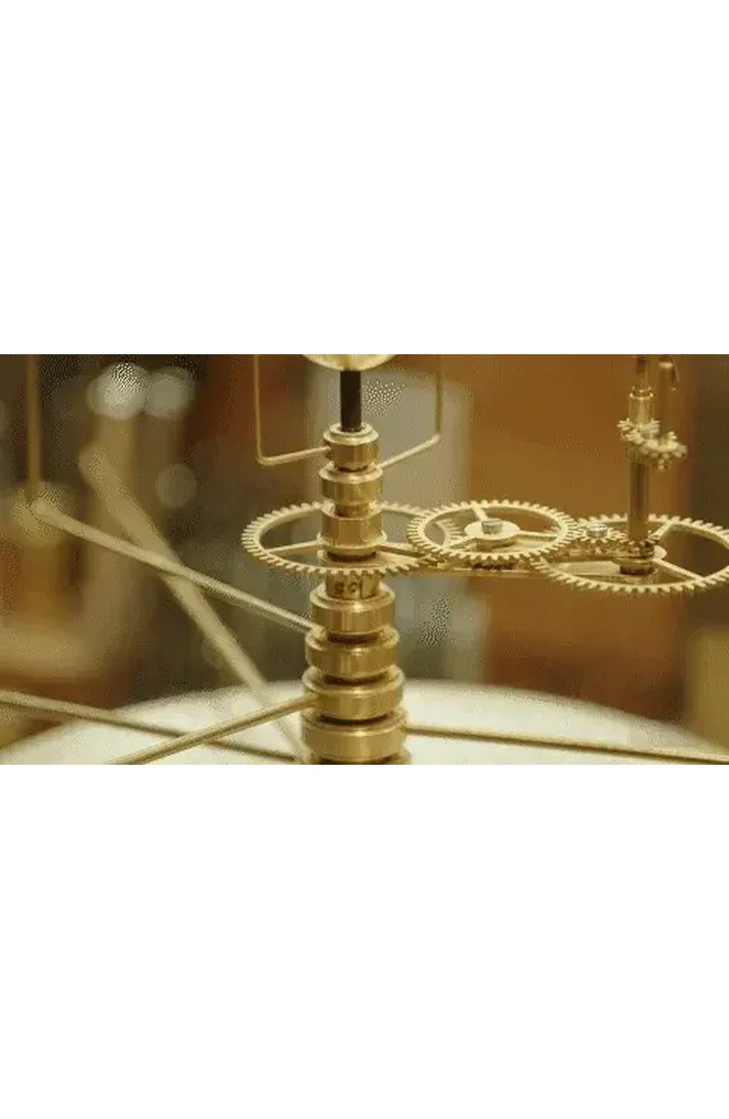 Brass Solar System Orrery - Hand-Rotated Desktop Model