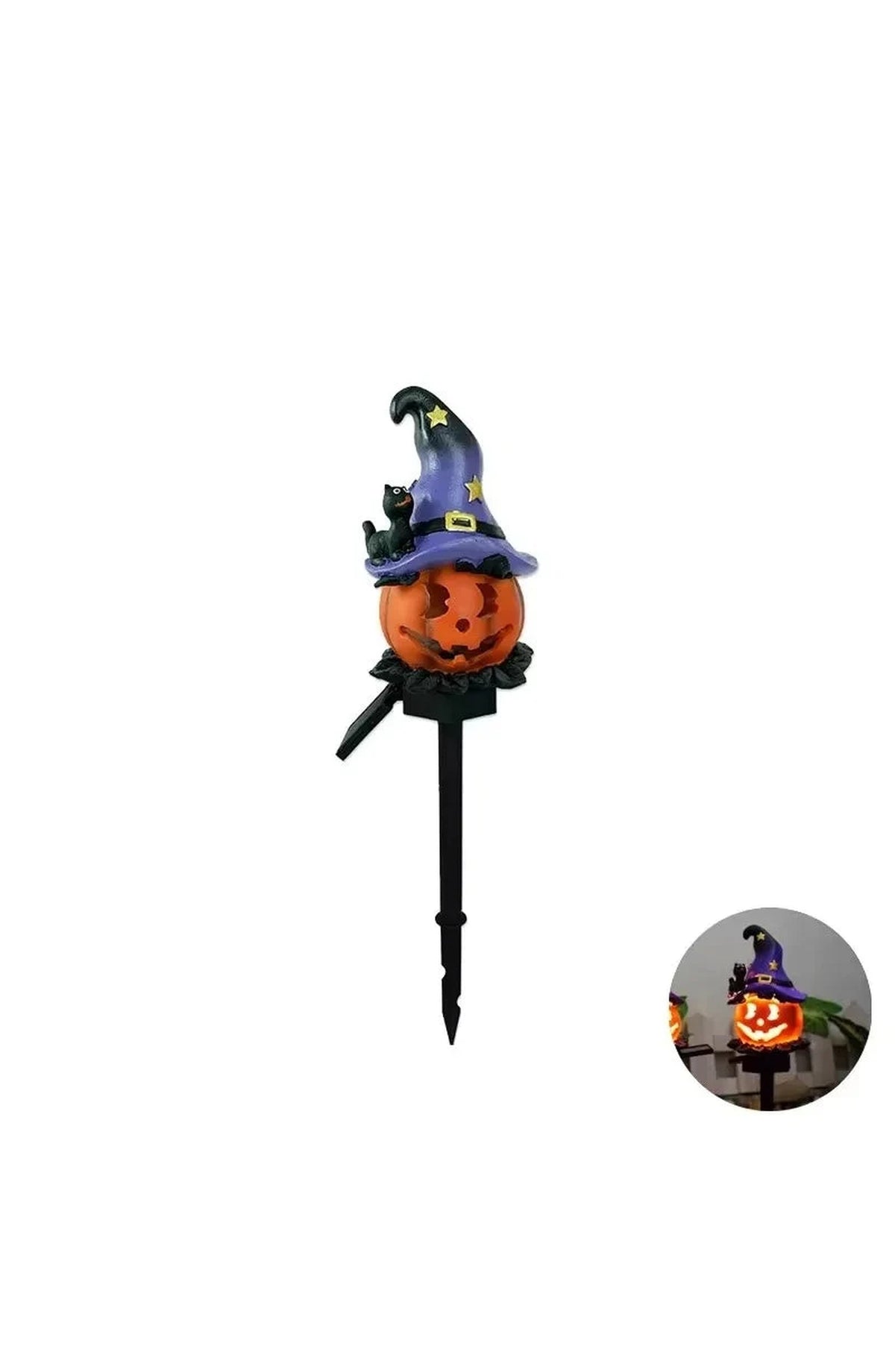Halloween Solar Garden Stake Lights - Pumpkin or Ghost