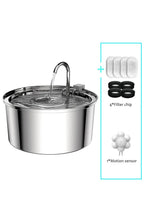 Cat Water Fountain Stainless Steel 3.2L, Quiet USB Pet Drinking Fountain