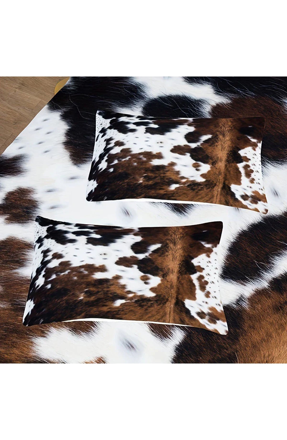 Cowhide Print Duvet Cover Set - Soft Polyester Bedding, 2 & 3 Piece
