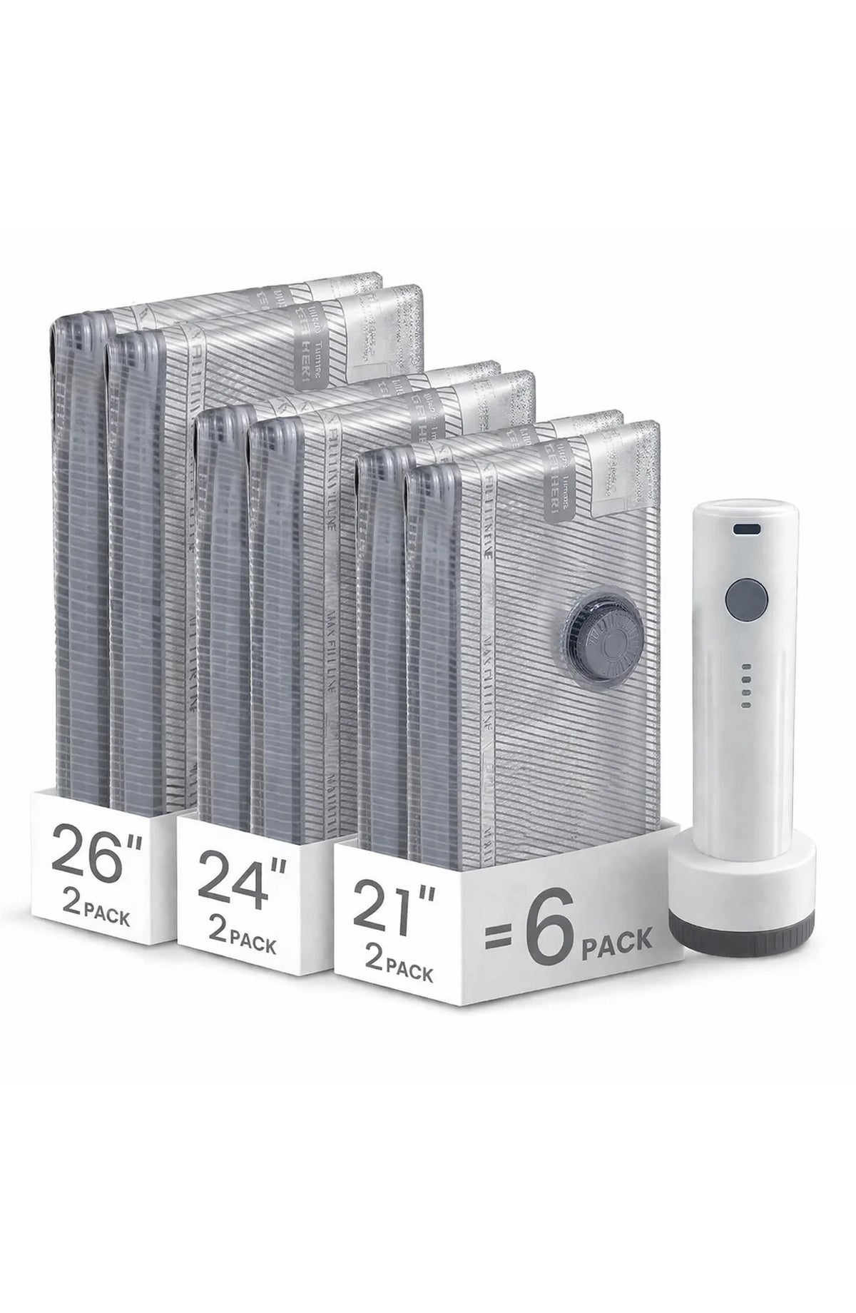 Vacuum Compression Bags with Electric Pump - Travel Set