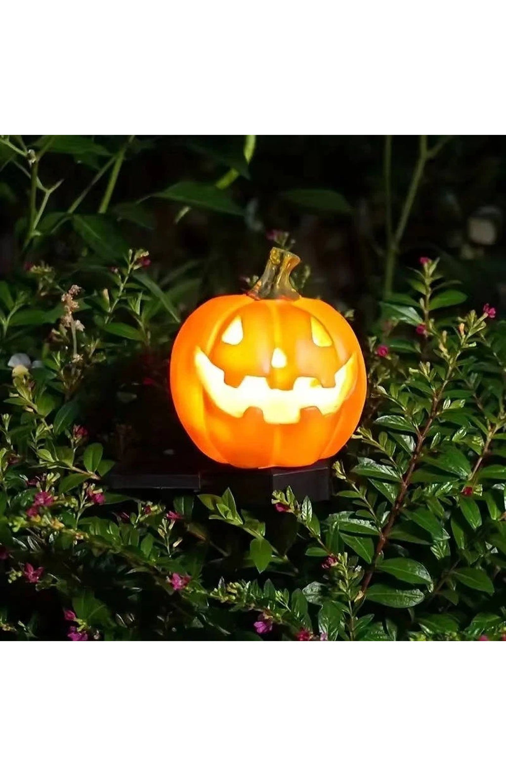 Pumpkin Decor Pathway Lights - Solar Jack-o-Lantern Stakes