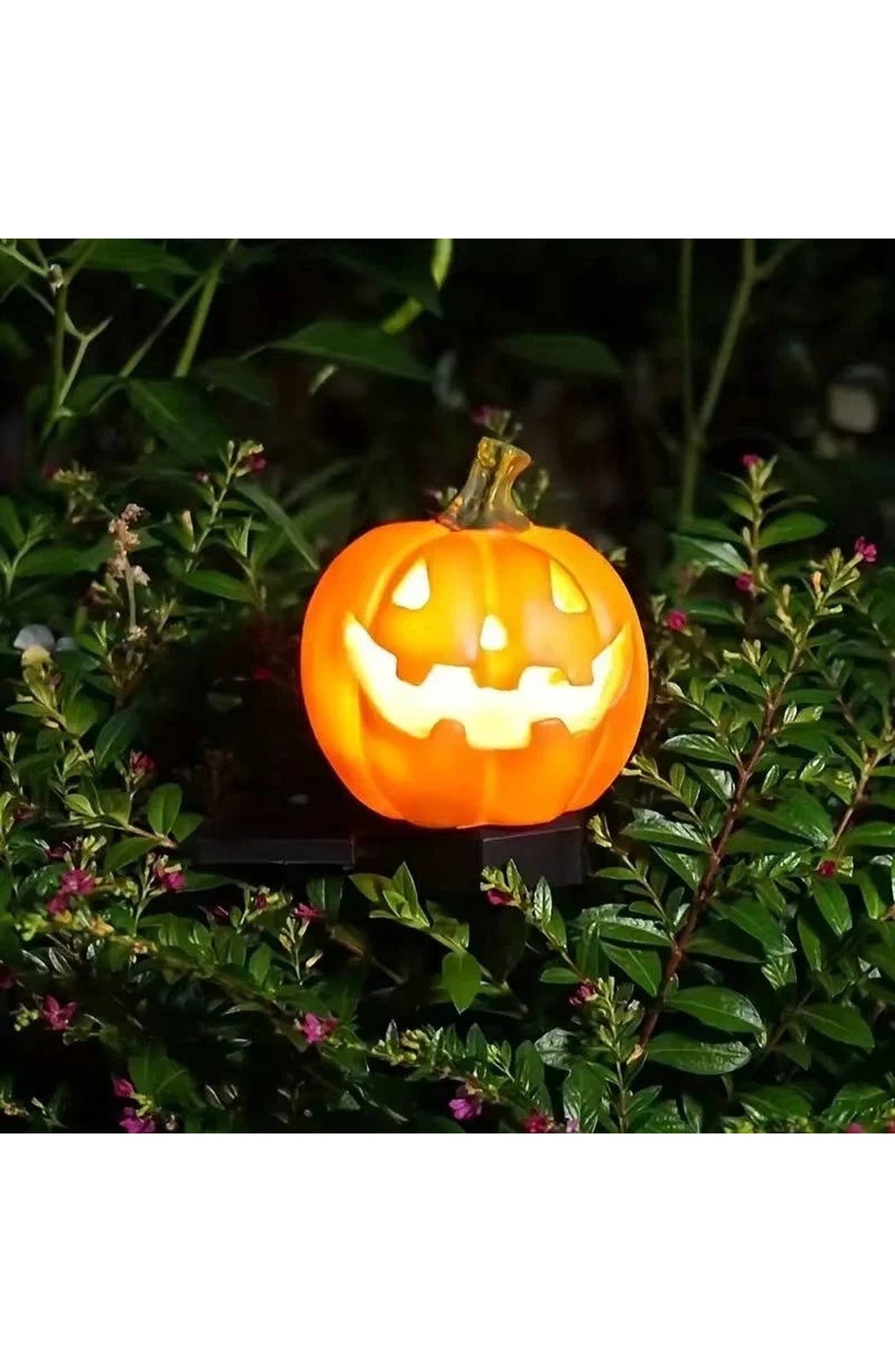 Pumpkin Decor Pathway Lights - Solar Jack-o-Lantern Stakes