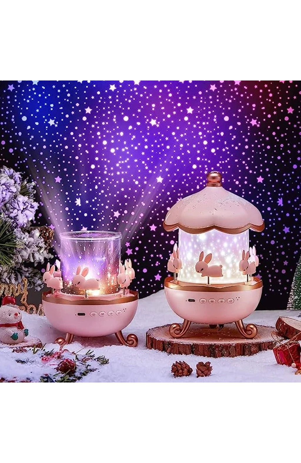 Kids Projector Night Light - 12 Themes, Bluetooth Music