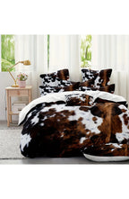 Cowhide Print Duvet Cover Set - Soft Polyester Bedding, 2 & 3 Piece