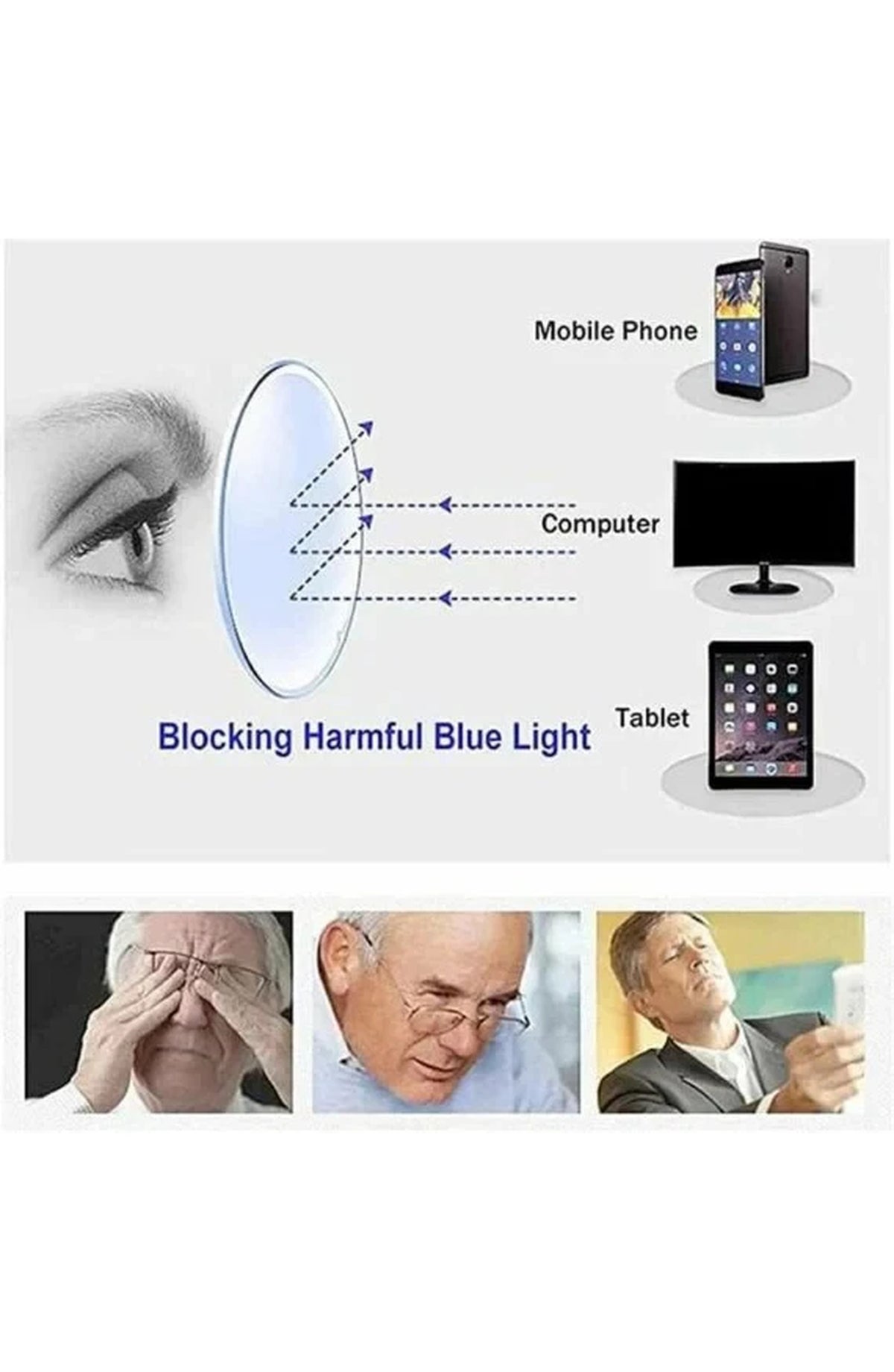 Adjustable Focus Reading Glasses, Dial Adjustable Lenses, Near and Far