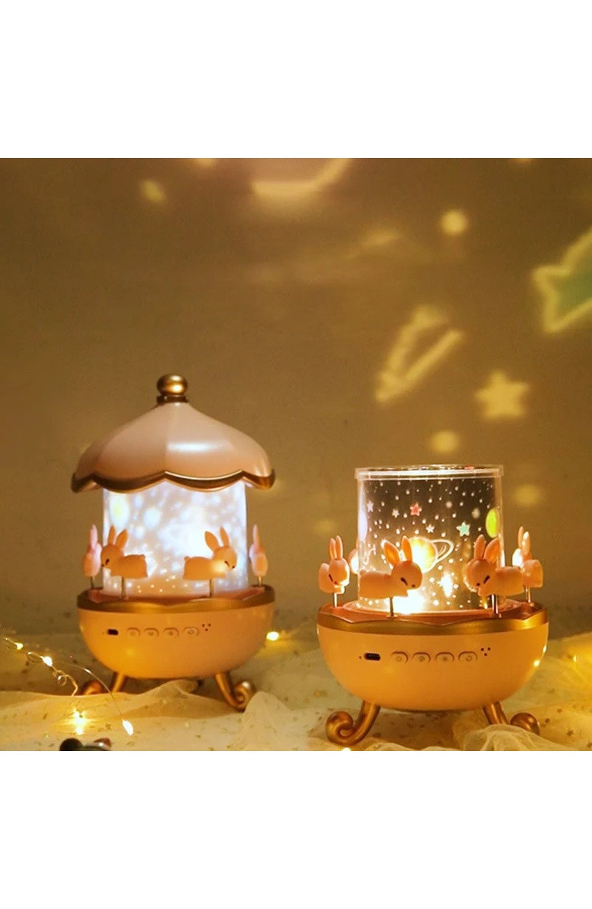 Kids Projector Night Light - 12 Themes, Bluetooth Music