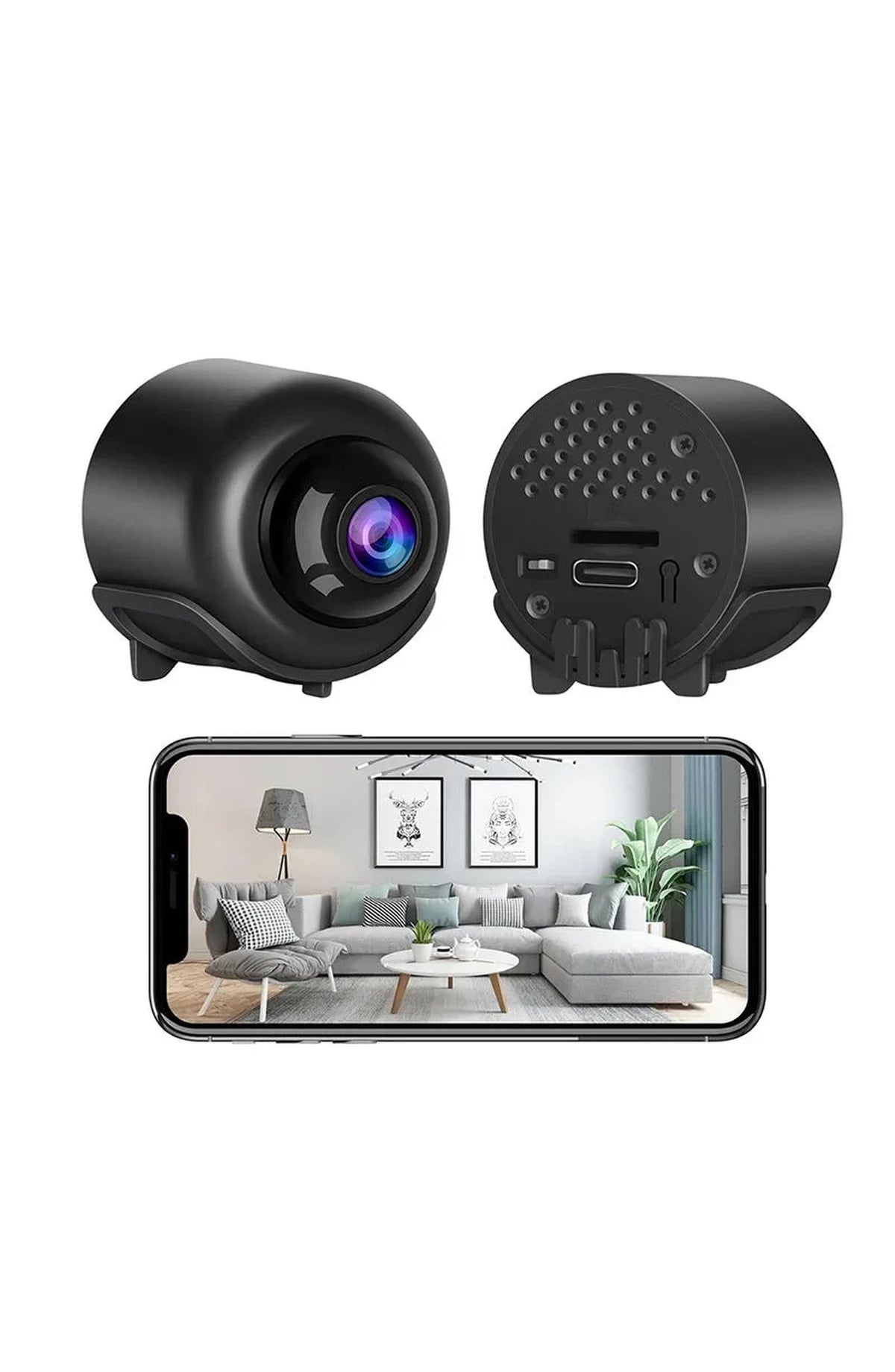 Indoor Security Camera with Night Vision, WiFi - view 2
