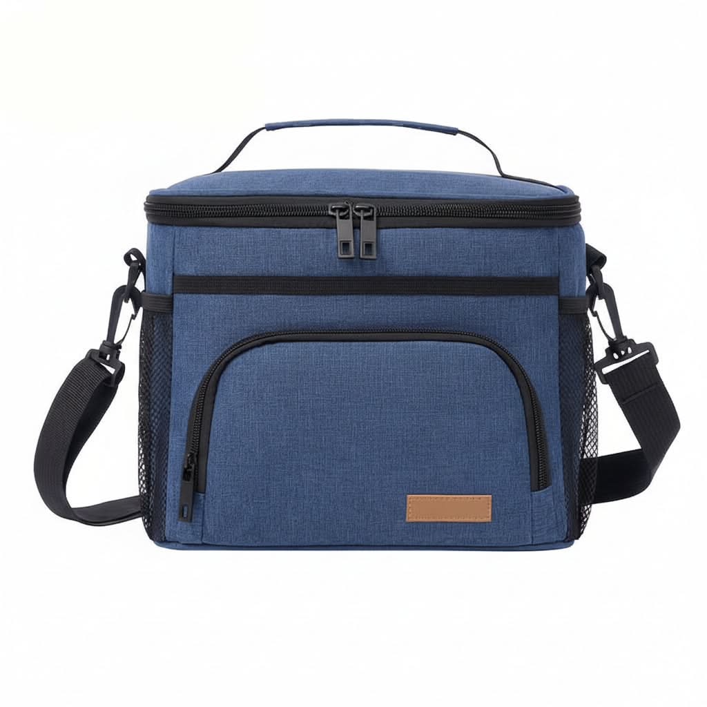 Large Insulated Lunch Tote Bag – Navy Blue