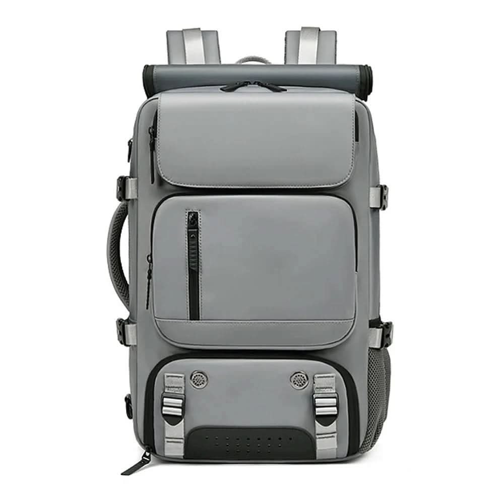 Large Water-Resistant Travel Backpack with USB Charging Port | 10 Colors – Dark Gray
