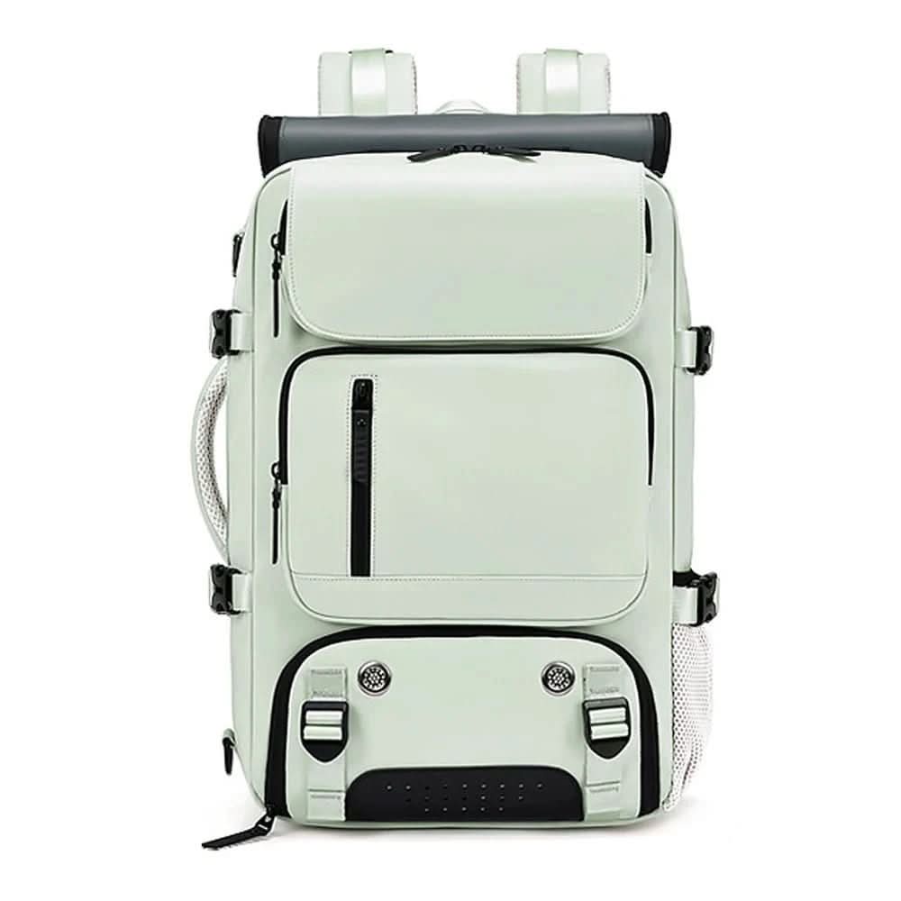 Large Water-Resistant Travel Backpack with USB Charging Port | 10 Colors – Mint Green