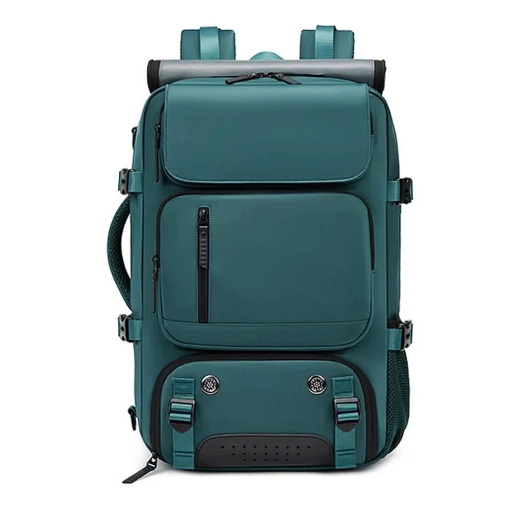 Large Water-Resistant Travel Backpack with USB Charging Port | 10 Colors – Dark Green